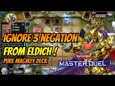 IGNORE 3 NEGATION FROM ELDLICH PURE MAGIKEY DECK YU-GI-OH MASTER DUEL ! #25