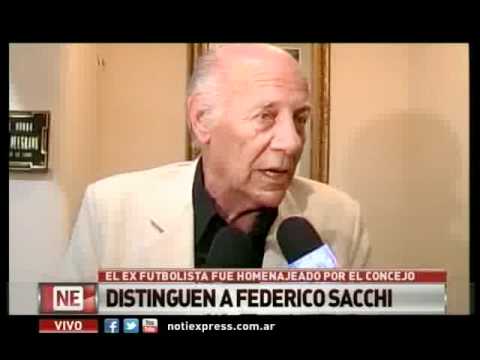 Federico Sacchi fue distinguido por el Concejo Municipal
