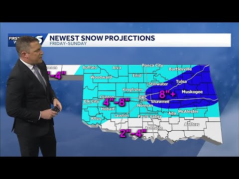 TIMELINE: Latest on Oklahoma’s ice, snow chances as winter storm approaches