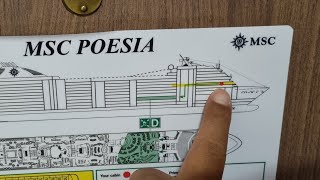 MSC Poesia 10010 Balkon Kabine auf Deck 10 vorne rechts - Balcony Cabin 10010 Front RIGHT 