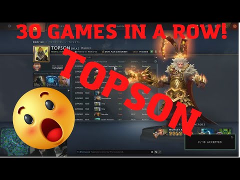 Topson Played 30 Games In A Row And Keep Going - Dota 2