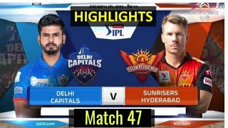 SRH vs DC Highlights | IPL 2020 Highlights | dc vs srh Full Highlights 2020 !! Orignal highlight