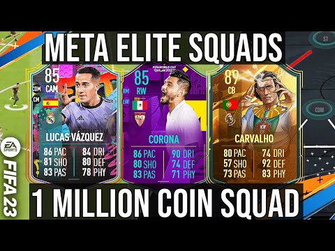 BEST META TEAM 1 Million Team To Get RANK 1 / Elite Division - Squad Builder - FIFA 23