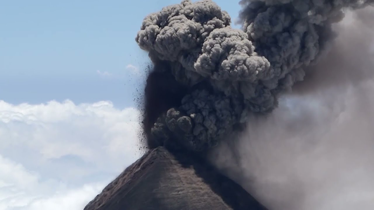 Eruption of Fuego Volcano in Guatemala