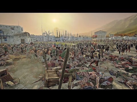 Down to the Wire Attack! 4v4 Siege on Total War Rome 2!