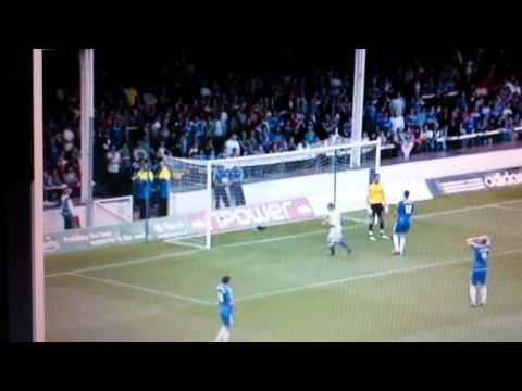 Ritchie Jones scores Oldham v Peterborough United 2010.MOV