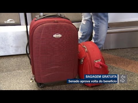 Senado aprova bagagem gratuita em voos