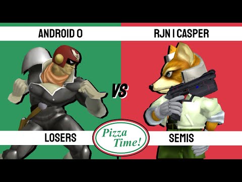 Super Pizza Time! - Android 0 (Captain Falcon) vs. RJN | Casper (Fox) - SSBM - Losers Semis