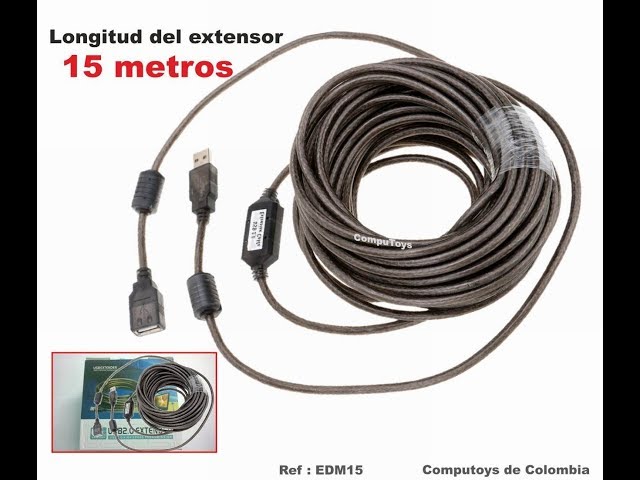 Vídeo relacionado con MutecPower 15m USB 3.0 Activo Cable Macho a Hembra con 2 chipsets de extensión - Cable de extensión Activa/Cable repetidor - 15 Metros