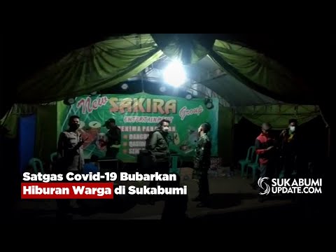 Satgas Covid-19 Bubarkan Hiburan Warga di Sukabumi