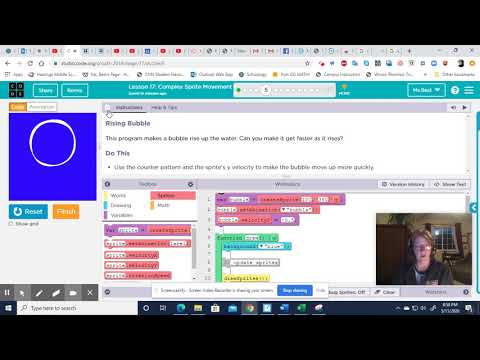CS Discoveries U3L17A  levels 1-7 Complex Sprite Movement