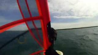 preview picture of video 'Windsurfing Oliphant Oct08 GO PRO'