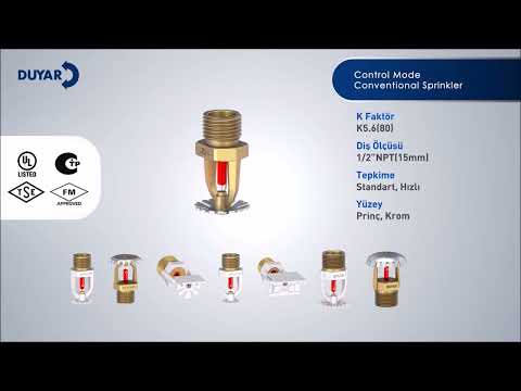 Sprinkler Ürünlerimiz (Yangın Sprinkler)