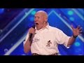 AGT 82yo War Veteran Sings Let The Boddies Hit The Floor By Drowning Pool