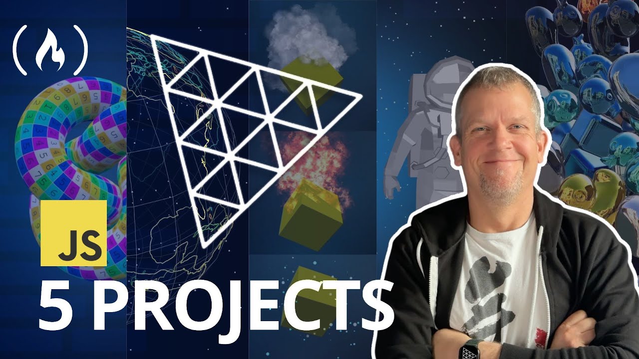 JavaScript Tutorial with Three.js – 5 Projects for Beginners