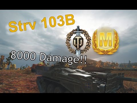World Of Tanks - // STRV 103B (climb)//- ACE tanker, TOP Gun, 8k Damage, (The Best)