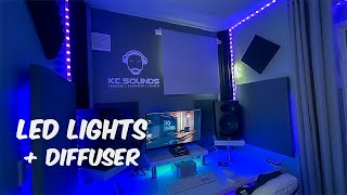 PERFECT LED Strip Lights For My Home Studio (Diffuser looks so clean)