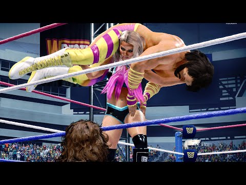 WWE 2k24: Alexa Bliss vs Macho KING Randy Savage feat. Miss Elizabeth #Intergender #wrestling