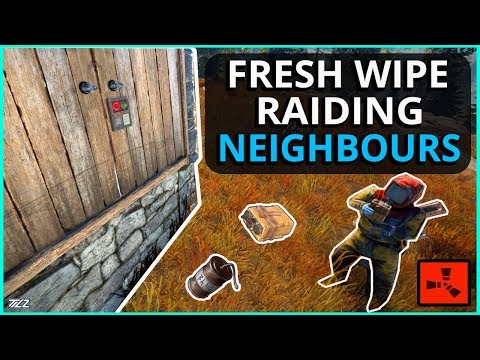 FRESH START Early Game RAIDING Neighbours! Rust Solo Survival Gameplay