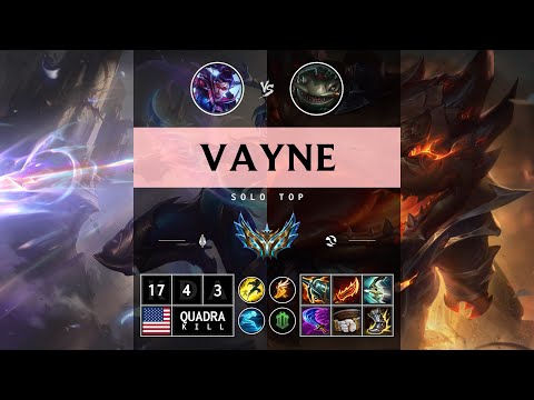 Vayne Top vs Tahm Kench - NA Challenger Patch 14.12