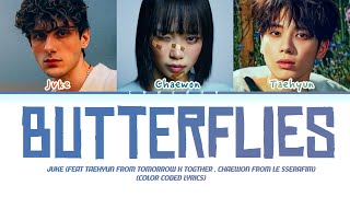 Download lagu JVKE 'butterflies (feat. TAEHYUN TOMMOROW X TOGETHER & Kim Chaewon [LE SSERAFIM])' Lyrics mp3