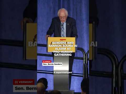 Sanders and Bannon sound AI alarm at ‘pro-human’ gathering