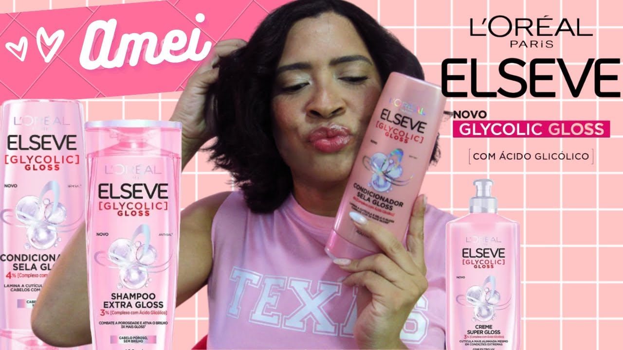 ELSEVE GYCOLIC GLOSS 💖 ACABA COM A POROSIDADE DOS CABELOS - DENISON DIAMOND