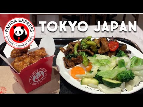 Experimentando comida chinesa Panda Express no Japão