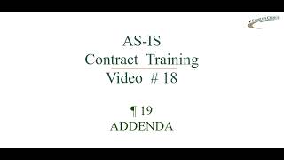 Contract Training #18 - Riders / Addenda