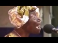 African old lady singing voicefully