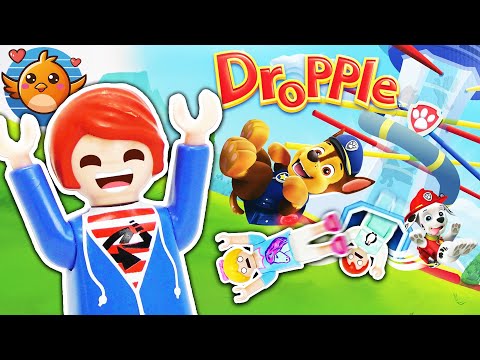 PAW PATROL DROPPLE🐶🚓 XXL Real Life Brettspiel für Familie Vogel | Playmobil Film Deutsch