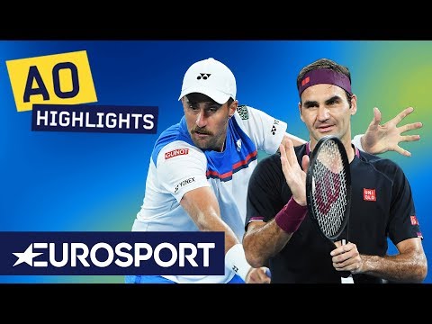 Roger Federer vs Steve Johnson Highlights | Australian Open 2020 Round 1 | Eurosport