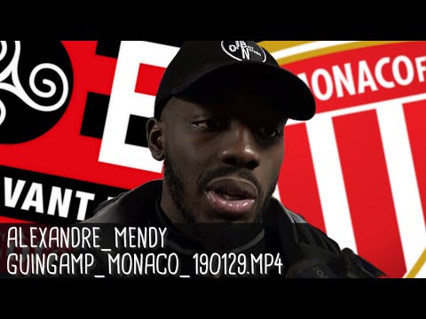 ALEXANDRE MENDY RÉAGIT APRÈS GUINGAMP - MONACO (2-2 ; 5-4) / Coupe de la Ligue - 29 janvier 2019
