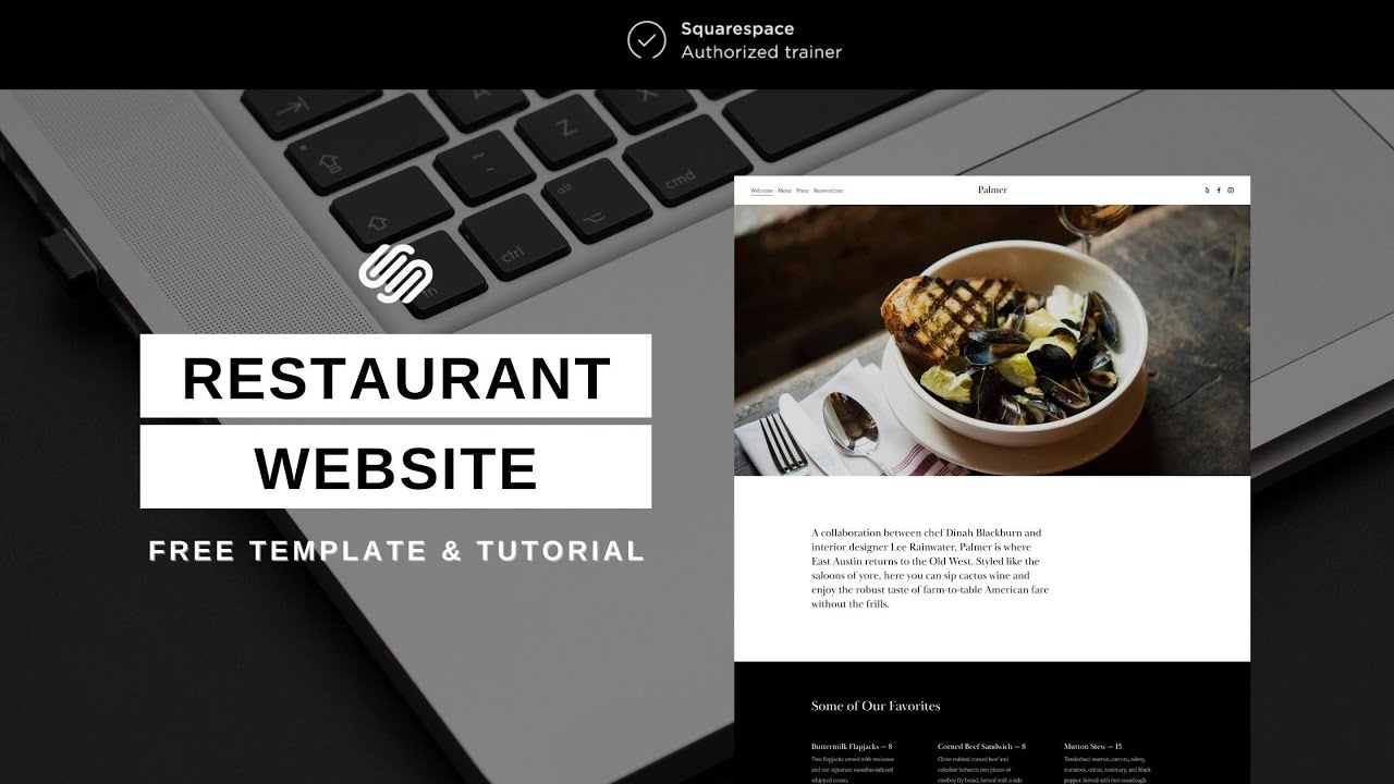 How To Create A Restaurant Website In Under 20 Minutes | Squarespace Tutorial