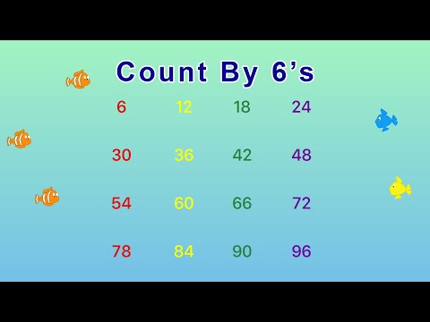 Count By 6's | Skip Counting by 6 YouTube Video | Golden Kids Learning