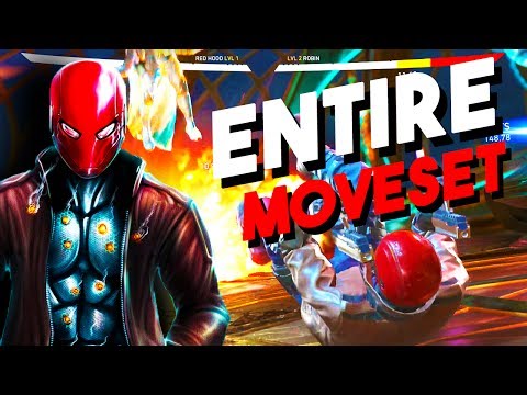 ALL RED HOOD SPECIAL MOVES! + ALL COMBOS! | RED HOOD REVIEW INJUSTICE 2 | RED HOOD DLC INJUSTICE 2