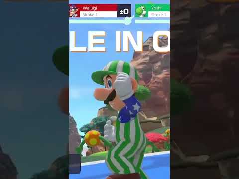 Luigi's Hole in One at Shelltop Sanctuary | Mario Golf #shorts