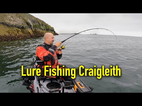 Catching Big Cod Pollack and Mackerel - Craigleith - South East Scotland - Kayak Sea Fishing UK