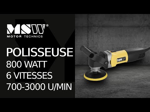 Vidéo - Polisseuse - 800 watt - 6 vitesses