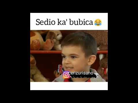 Sedio ka' bubica😂😂😂