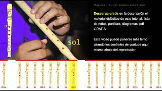 Tutorial Flauta Dulce Chayanne   Si nos quedara poco tiempo