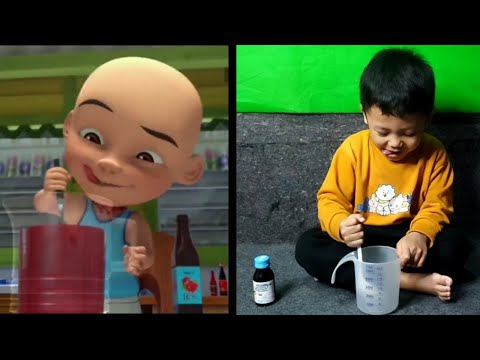 Tiru Aksi Upin Ipin Membuat Es Kepal
