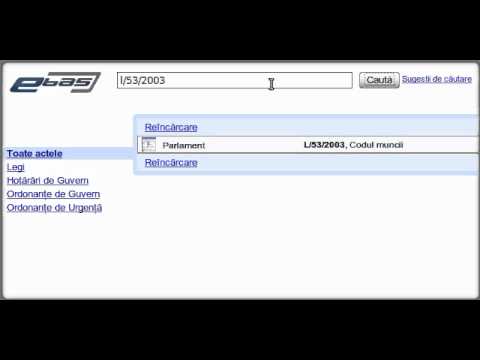 EBAS Legislatie - detaliu cautare 1