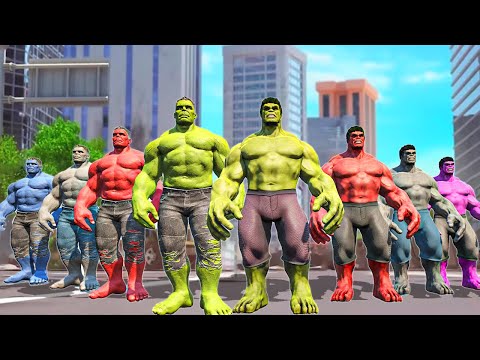 Hulk Smash War | Hulk vs Red Hulk vs Blue Hulk vs Grey Hulk - What If