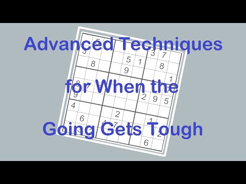 Sudoku Primer 187 - Getting Past Three Hard Spots in this Puzzle