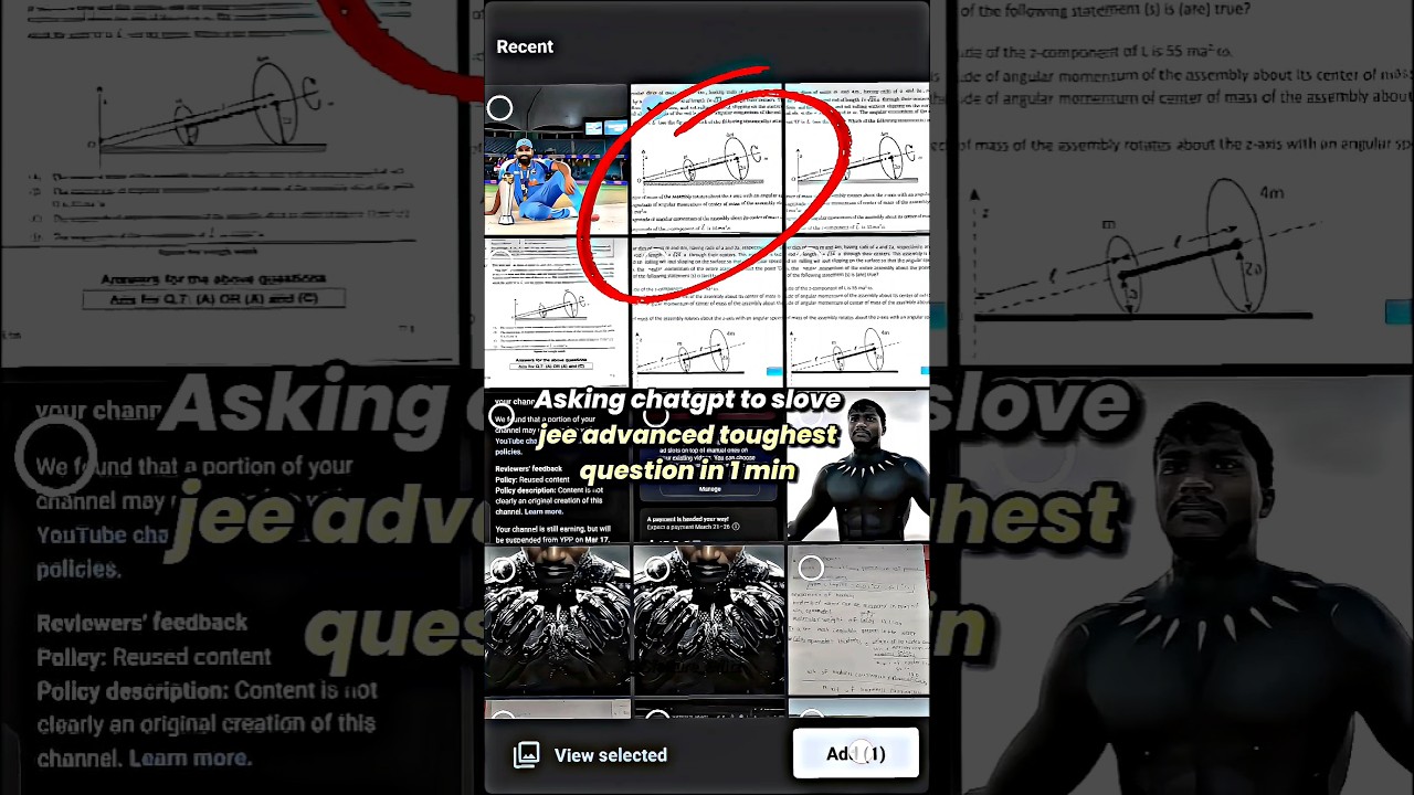 Asking Chatgpt to slove jee advanced toughest question 🤯 #motivation #iitstatus #phyiscs #12thcbse
