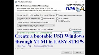 Create a bootable USB Windows 7/8/10 through YUMI 