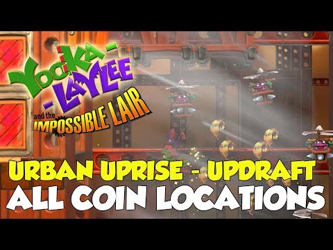 Yooka-Laylee And The Impossible Lair Urban Uprise - Updraft All Coin Locations