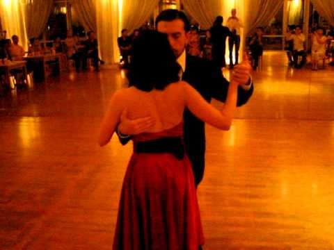  Alejandro Hermida  and  Nayla Vacca  are  dancing  to  the  tango  "  Para Que Te Quiero Tanto  "