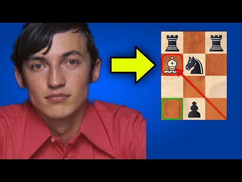 Karpov Plays the Greatest Strategic Move in Chess History!